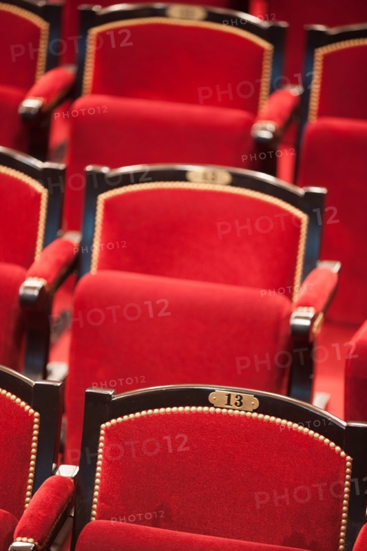 France, Region Ile de France, Paris 9e arrondissement, 2bis rue du Conservatoire, Theatre du Conservatoire national d'Art Dramatique, chaise numero 13, superstition,