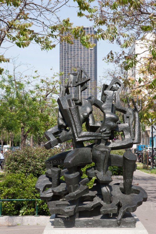 France, Region Ile de France, Paris, 14e arrondissement, boulevard Edgar Quinet, allee Georges Besse, Tour Montparnasse