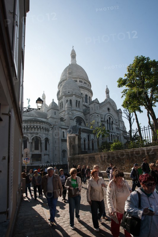 France, Region Ile de France, Paris, 18e arrondissement, Montmartre, basilique du Sacre Coeur,