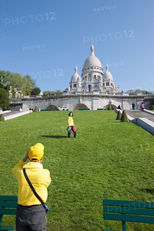 France, Region Ile de France, Paris, 18e arrondissement, Montmartre, basilique du Sacre Coeur,
