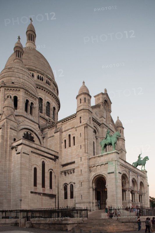 France, Region Ile de France, Paris 18e arrondissement, Montmartre, basilique du Sacre Coeur,