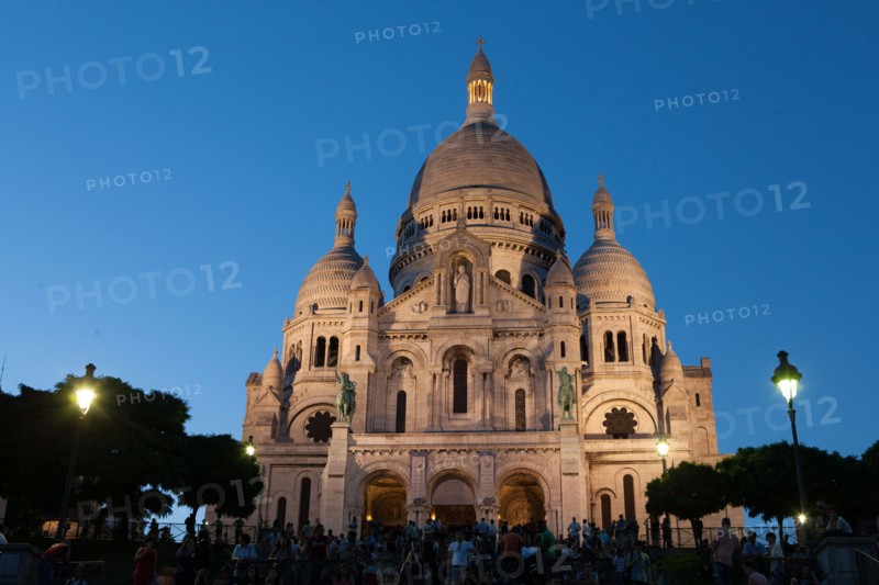 France, Region Ile de France, Paris 18e arrondissement, Montmartre, basilique du Sacre Coeur,