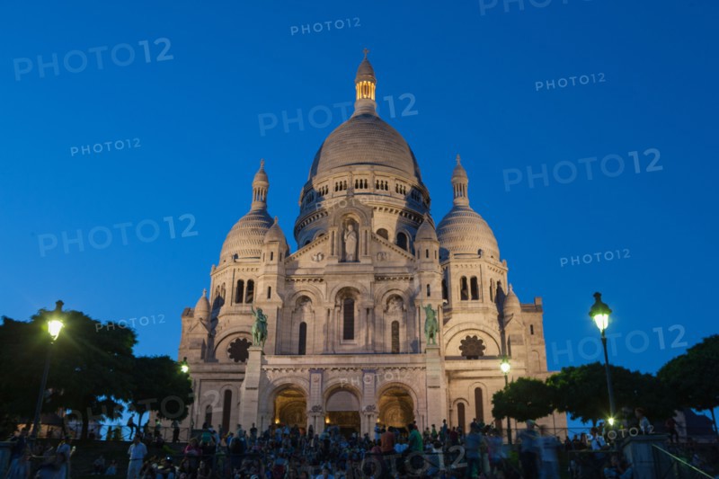 France, Region Ile de France, Paris 18e arrondissement, Montmartre, basilique du Sacre Coeur,