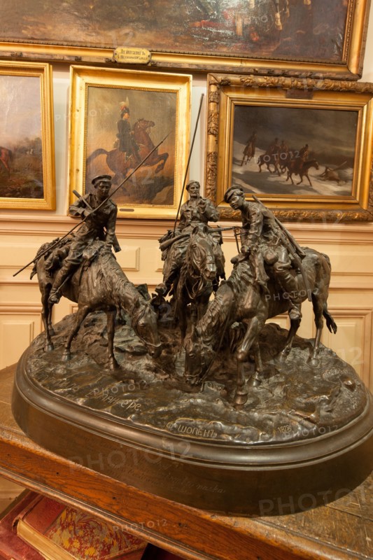 France, Region Ile de France, Hauts de Seine, Courbevoie, 12 bis rue Saint-Guillaume, musee du regiment cosaque de la Garde Imperiale, tsar, Alexandre Bobtikoff, conservateur,