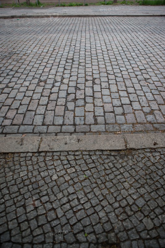 Allemagne (Germany), Berlin, Prenzlauer Berg, signes de ville, rue pavee