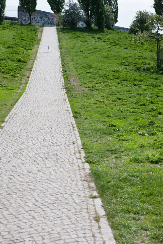 Allemagne (Germany), Berlin, Prenzlauer Berg, Mauer Park, vestiges du Mur de Berlin, jardin public,