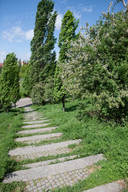Allemagne (Germany), Berlin, Prenzlauer Berg, Mauer Park, vestiges du Mur de Berlin, jardin public,