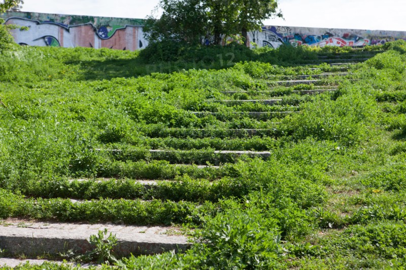 Allemagne (Germany), Berlin, Prenzlauer Berg, Mauer Park, vestiges du Mur de Berlin, jardin public,