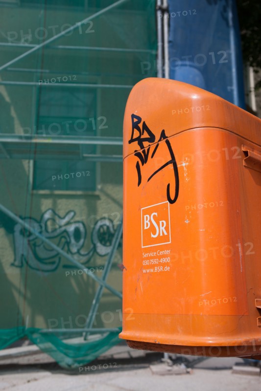 Allemagne (Germany), Berlin, Prenzlauer Berg, immeubles en travaux,