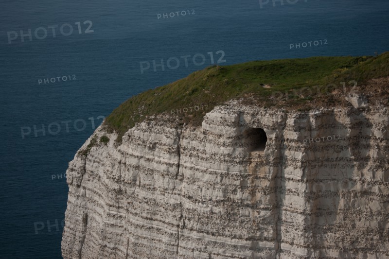 France, region Haute Normandie, Seine Maritime, pays des hautes falaises, Etretat, falaise d'aval,