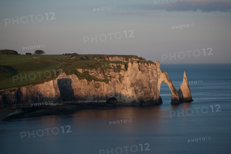 France, region Haute Normandie, Seine Maritime, pays des hautes falaises, Etretat, falaise d'aval,