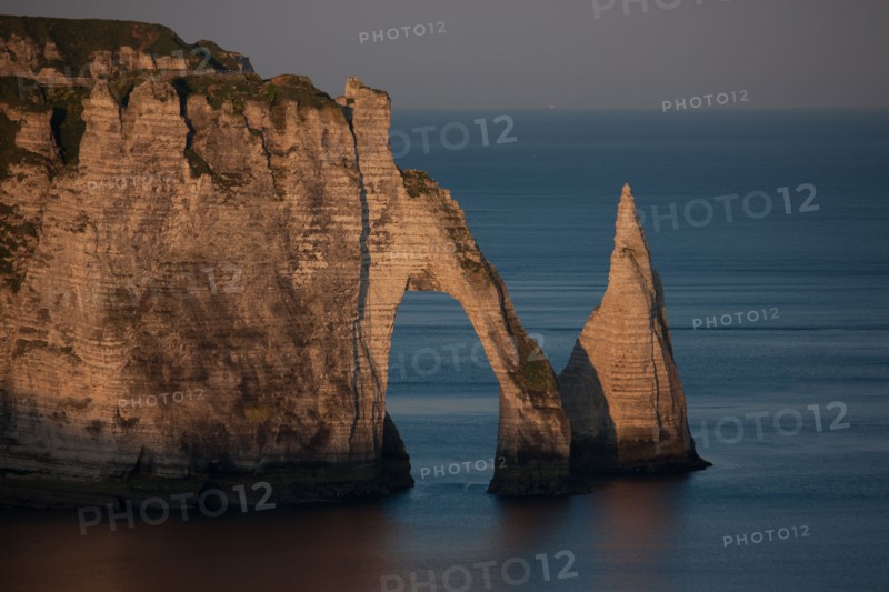 France, region Haute Normandie, Seine Maritime, pays des hautes falaises, Etretat, falaise d'aval,