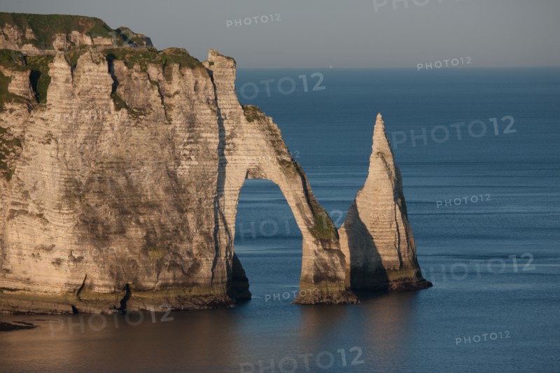 France, region Haute Normandie, Seine Maritime, pays des hautes falaises, Etretat, falaise d'aval,