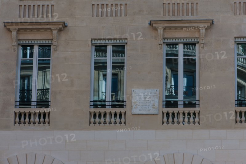 France, Ile de France, Paris 9e arrondissement, immeuble 2 rue de la Chaussee d'Antin, Immeuble Rossini, architecte Nicolas-Jacques-Antoine Vestier, immeuble de bureaux, facade, facadisme, renovation,