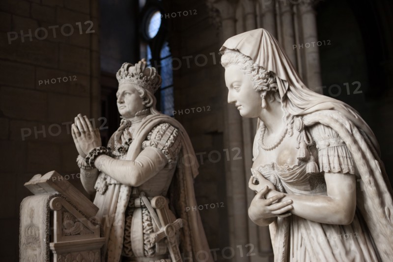 France, Ile de France, Seine Saint Denis, basilique de Saint-Denis, necropole des rois de France, tombeau de Louis XVI et Marie-Antoinette,