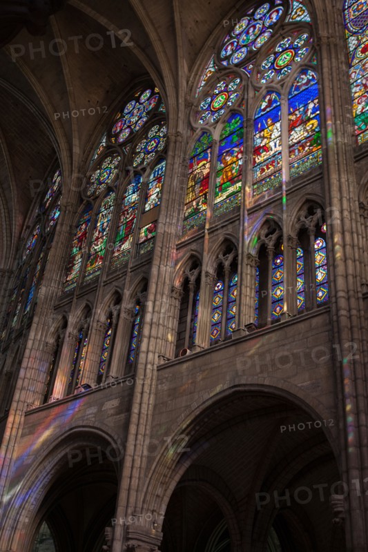 France, Ile de France, Seine Saint Denis, basilique de Saint-Denis, necropole des rois de France, choeur,