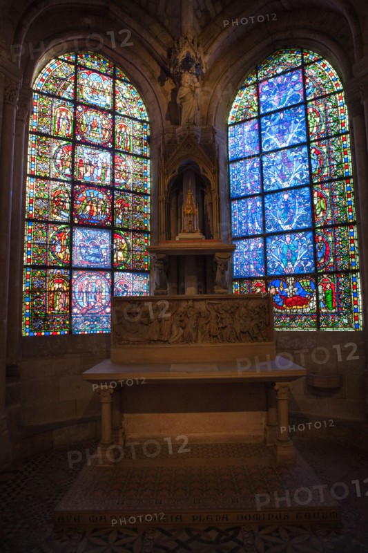 France, Ile de France, Seine Saint Denis, basilique de Saint-Denis, necropole des rois de France, choeur,