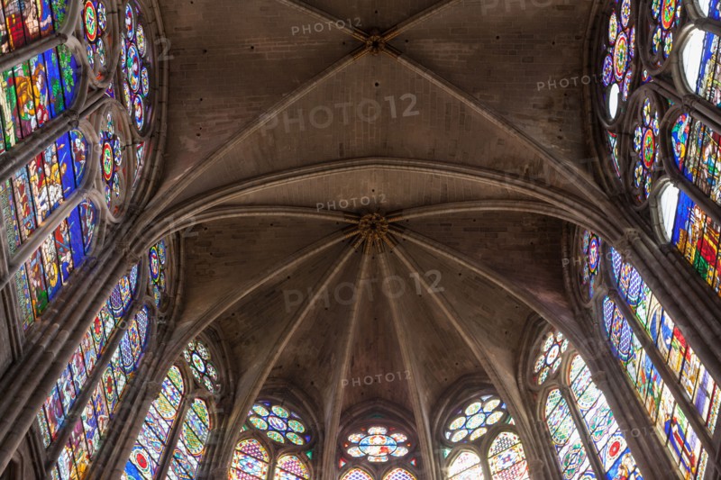 France, Ile de France, Seine Saint Denis, basilique de Saint-Denis, necropole des rois de France, choeur,