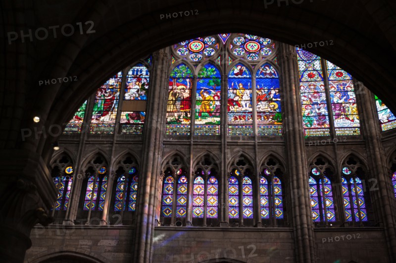 France, Ile de France, Seine Saint Denis, basilique de Saint-Denis, necropole des rois de France, choeur,