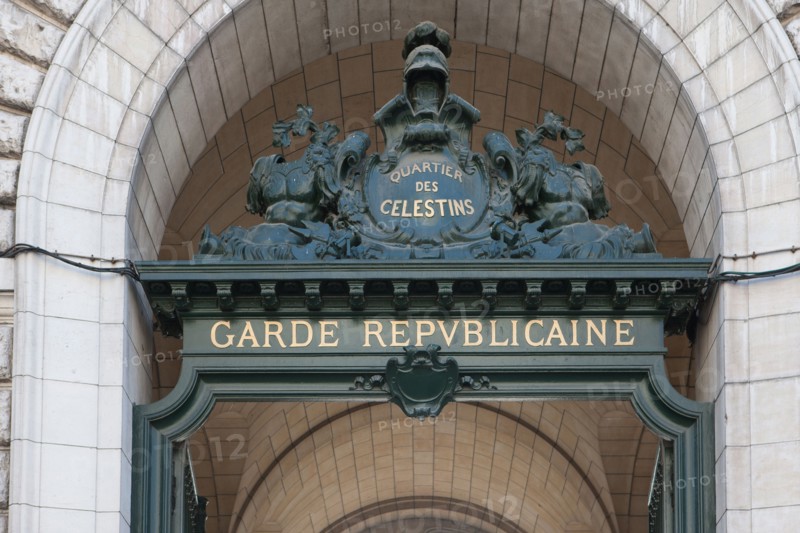 France, Ile de France, Paris 4e arrondissement, boulevard Henri IV, caserne des Celestins, Garde Republicaine,