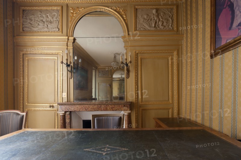 France, Ile de France, Paris 7e arrondissement, 73 rue de Grenelle, Hotel de Gallifet, Centre Culturel Italien, cabinet de travail de Talleyrand, decor,