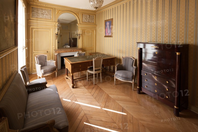 France, Ile de France, Paris 7e arrondissement, 73 rue de Grenelle, Hotel de Gallifet, Centre Culturel Italien, cabinet de travail de Talleyrand, decor,