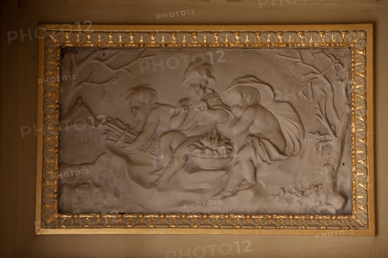 France, Ile de France, Paris 7e arrondissement, 73 rue de Grenelle, Hotel de Gallifet, Centre Culturel Italien, cabinet de travail de Talleyrand, decor,