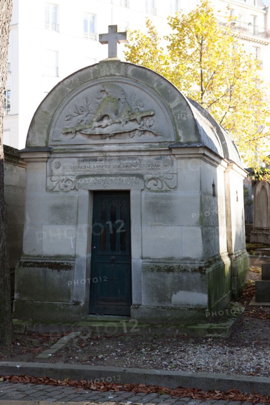 France, Ile de France, Paris 18e arrondissement, cimetiere de Montmartre, tombe du marechal Lannes, chapelle, sepulture de famille,
