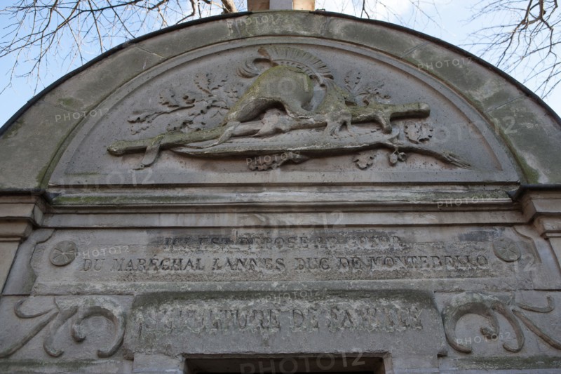 France, Ile de France, Paris 18e arrondissement, cimetiere de Montmartre, tombe du marechal Lannes, chapelle, sepulture de famille,