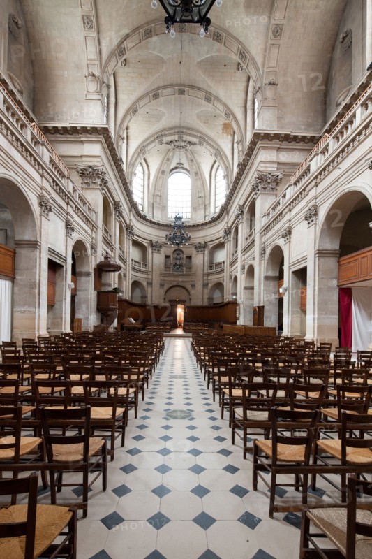 France, Ile de France, Paris 1er arrondissement, 145 rue Saint-Honore, temple de l'Oratoire du Louvre, protestantisme