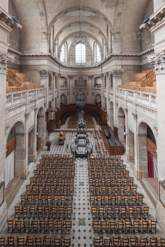 France, Ile de France, Paris 1er arrondissement, 145 rue Saint-Honore, temple de l'Oratoire du Louvre, protestantisme