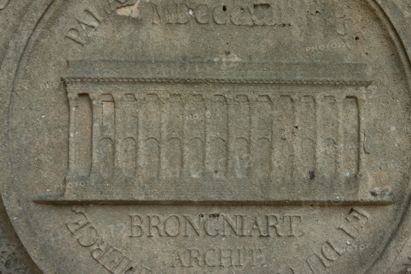 France, Ile de France, Paris 20e arrondissement, cimetiere du Pere Lachaise, 11e division, tombe d'Alexandre Theodore Brongniart, architecte du Palais de la Bourse a Paris.