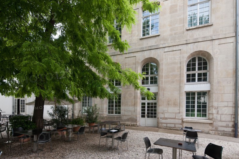 France, Ile de France, Paris 10e arrondissement, rue Saint-Martin, ancien couvent des Recollets, arcades, Maison de l'Architecture