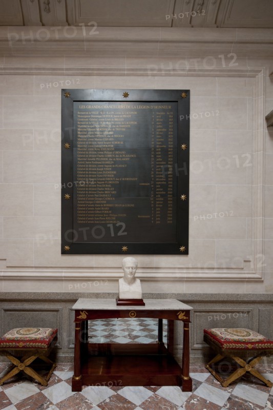 France, Ile de France, Paris 7e arrondissement, Hotel de Salm, rue de Lille, Grande Chancellerie de la Legion d'Honneur, Palais de la Legion d'Honneur, Musee, architecte Pierre Rousseau, liste des Grands Chanceliers de la Legion d'Honneur,