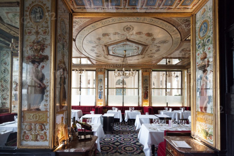 France, Ile de France, Paris 1er arrondissement, Palais Royal, Galerie de Beaujolais, 17 rue du Beaujolais, restaurant Le Grand Vefour, chef Guy Martin, restaurant gastronomique, gastronomie, decor, interieur,