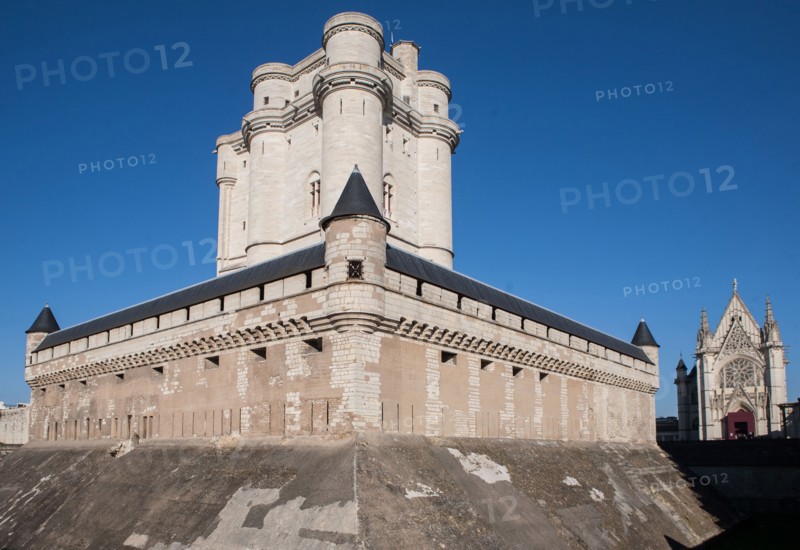 France, Ile de France, Val de Marne, Vincennes, chateau de Vincennes, monument historique, donjon,