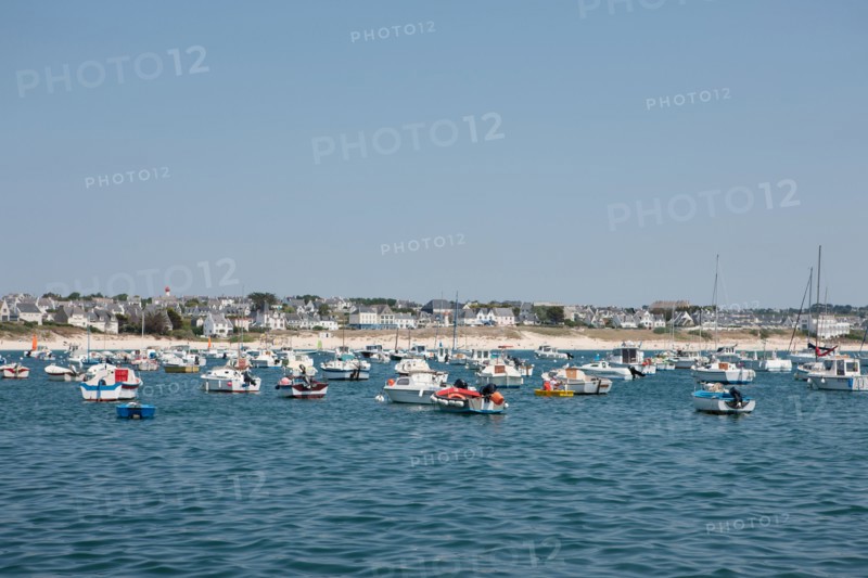 France, région Bretagne, Brittany, Finistère, Cap Sizun, Audierne-Esquibien, plage et club de plongée