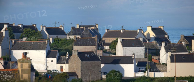 France, région Bretagne, Brittany, Finistère, Cap Sizun, Audierne, port, face à Plouhinec,