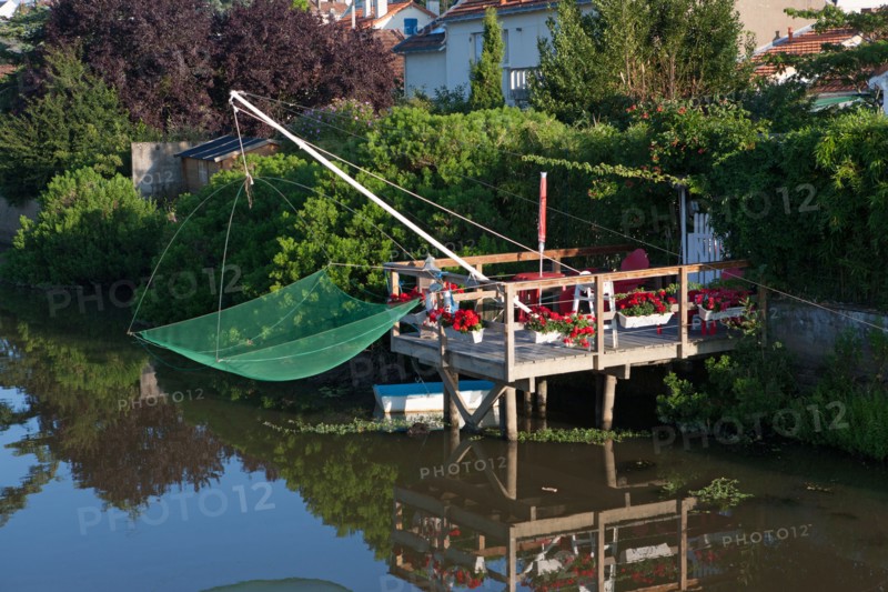 France, région Pays de la Loire, Loire Atlantique, Pornic, ria de Pornic, jardin paysagé.