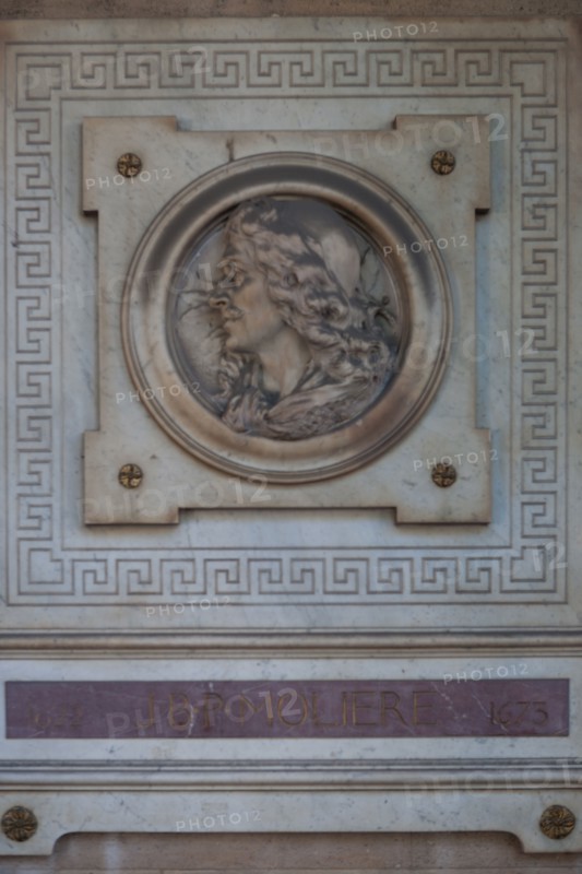 Médaillon représentant Molière, Comédie Française à Paris