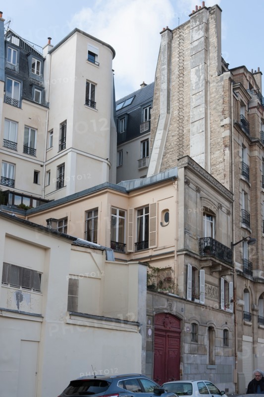 France, Région Ile de France, Paris 5e arrondissement, trou dans l'ilot au 8 rue Henri Barbusse,