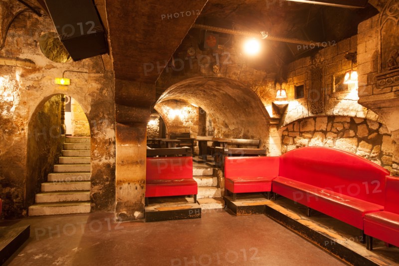 France, Région Ile de France, Paris 5e arrondissement, Rue de la Huchette, Caveau de la Huchette, caves, jazz club,