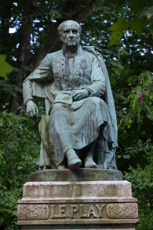 France, Région Ile de France, Paris 6e arrondissement, Jardin du Luxembourg, statue de Le Play,