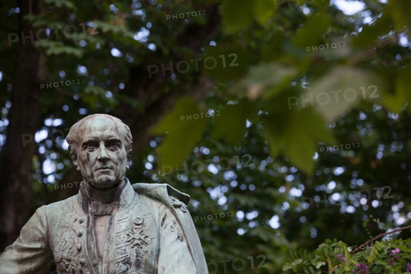 France, Région Ile de France, Paris 6e arrondissement, Jardin du Luxembourg, statue de Le Play,