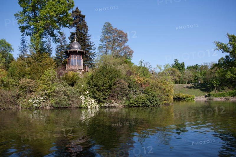 France, Région Ile de France, Paris 16e arrondissement, Bois de Boulogne, Lac Inférieur, le Kiosque de l'Empereur,