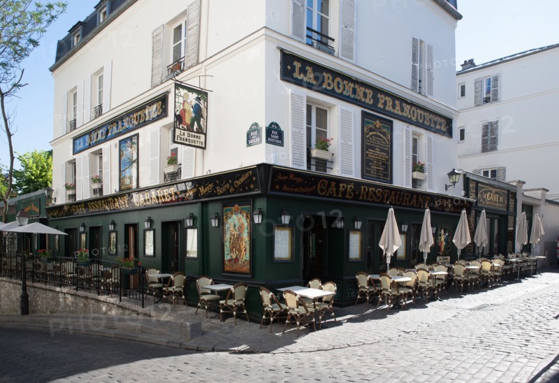 France, Région Ile de France, Paris 18e arrondissement, Montmartre, Rue Saint Rustique, restaurant A la Bonne Franquette,
