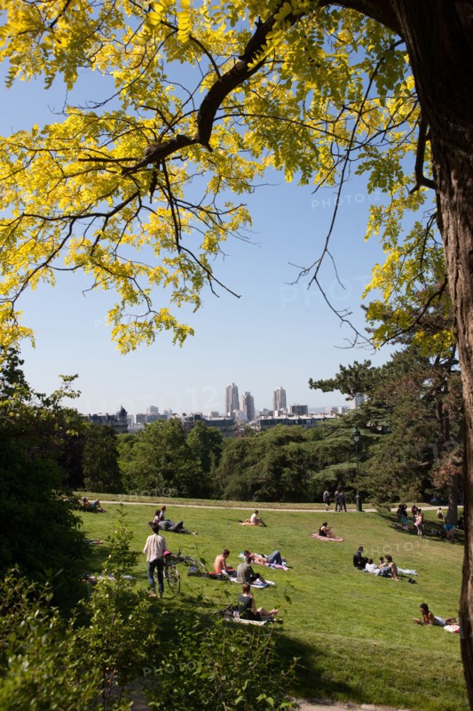 France, Région Ile de France, Paris 19e arrondissement, Parc des Buttes Chaumont, jardin, Ville de Paris, environnement, Second Empire,