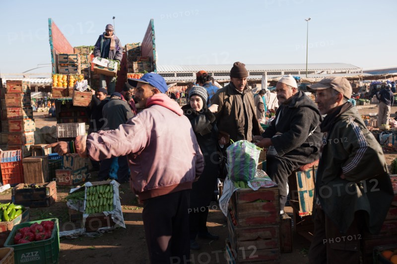 Afrique du nord, Maroc, Marrakech, souk, marché de gros, alimentaire,