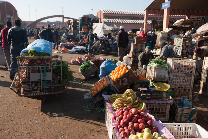 Afrique du nord, Maroc, Marrakech, souk, marché de gros, alimentaire,