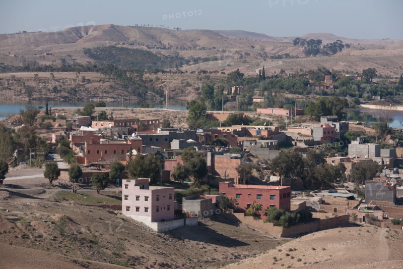 Afrique du nord, Maroc, Marrakech, pied du Haut Atlas, route d'Amizmiz, en direction de Sidi Brahim,